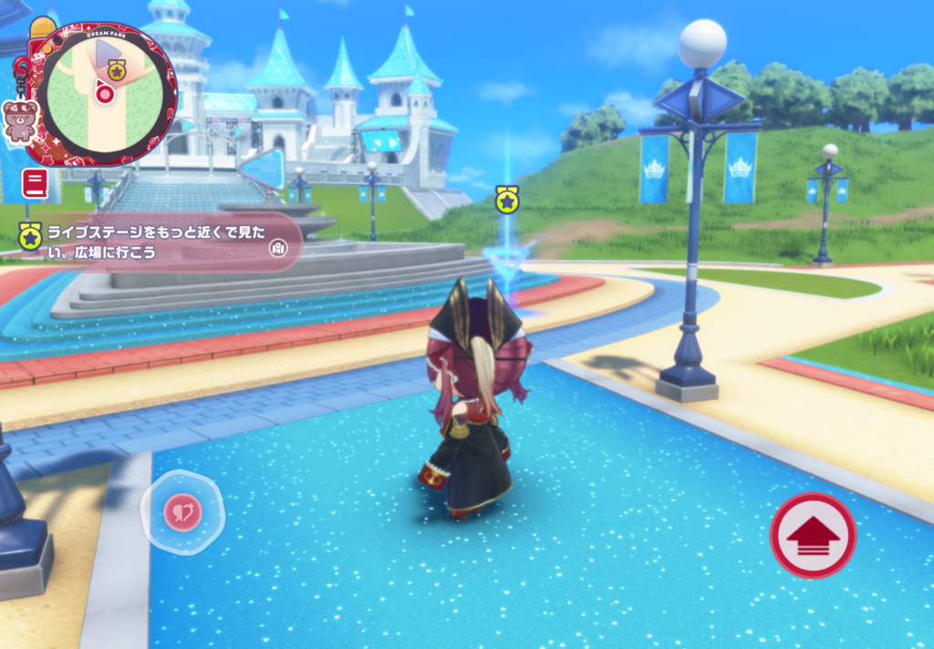 ホロライブドリームスのゲーム画面
