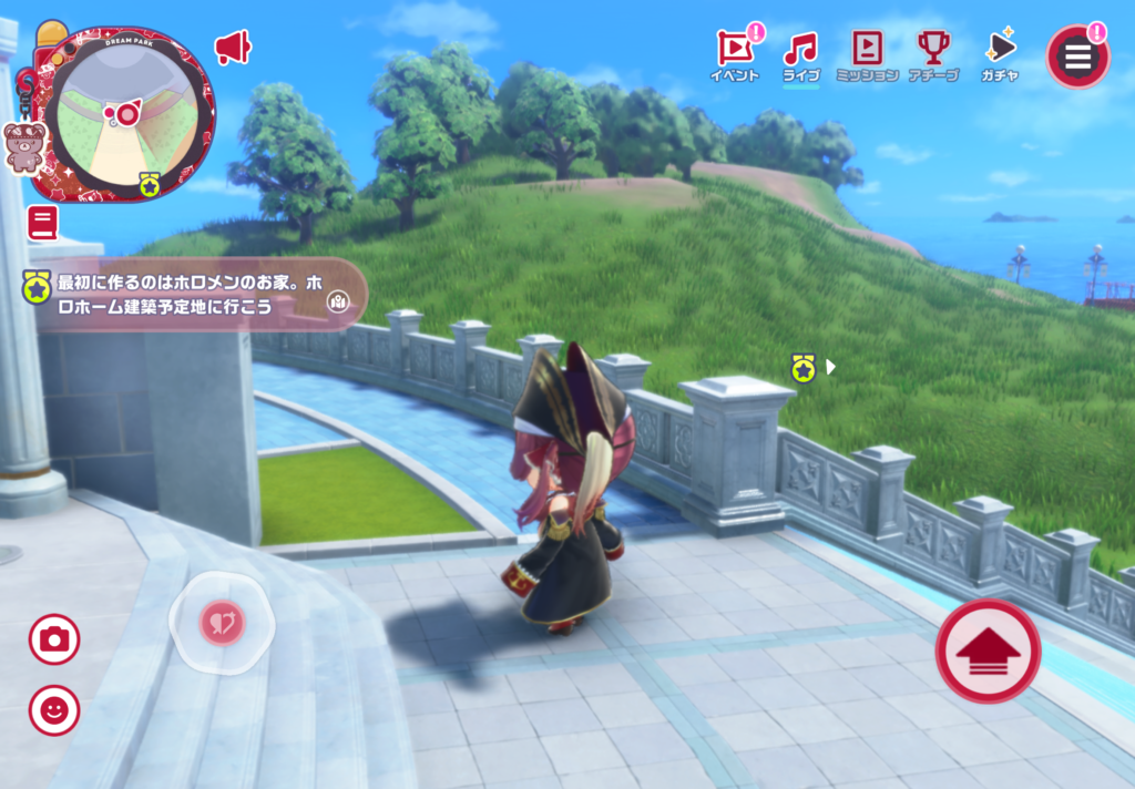 ホロライブドリームスのゲーム画面